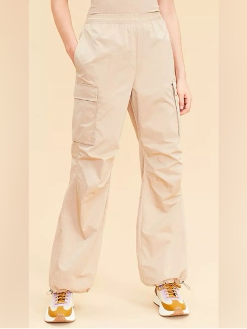 LOFT Lou & Grey Wide Leg Cargo Pants/Medium